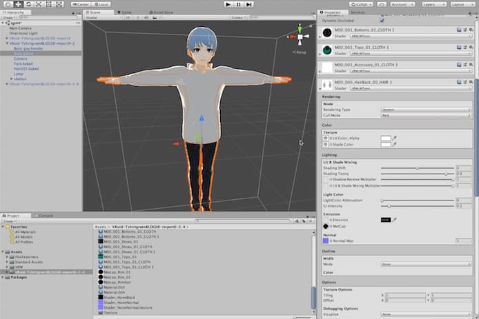 Vroidのunityでのテクスチャ設定方法 項目の意味も解説